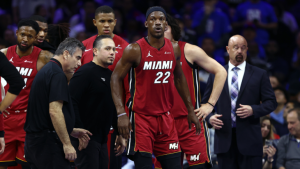 Miami Heat Jimmy Butler injures knee in Play-In loss, will get it examined Thursday - Seasports