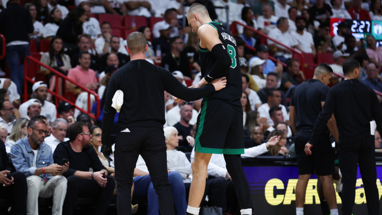 Celtics' Porzingis Exits Playoff Game in Miami Due to Right Calf Tightness - Seasports