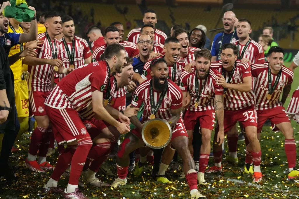 El Kaabi's Late Strike Secures Olympiakos Europa Conference League Glory - Seasports