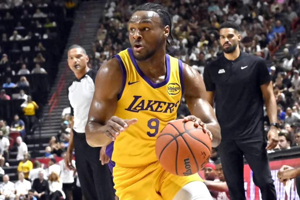 Bronny James Scores 8 Points in Lakers' Summer League Debut, Los Angeles Falls to Rockets - Seasports