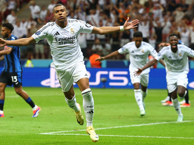 Mbappe Scores on Debut as Real Madrid Wins Record 6th UEFA Super Cup